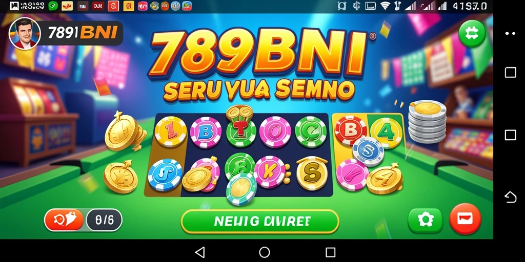 Tampilan gameplay seru dalam permainan Bingo 789BNI.