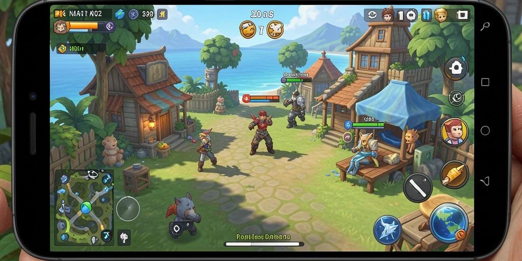 Tampilan gameplay AA62 yang penuh warna dan menarik.