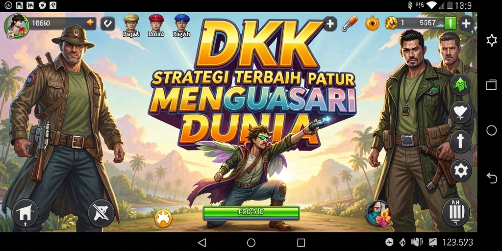 Tampilan gameplay DKK yang menegangkan dan penuh strategi.
