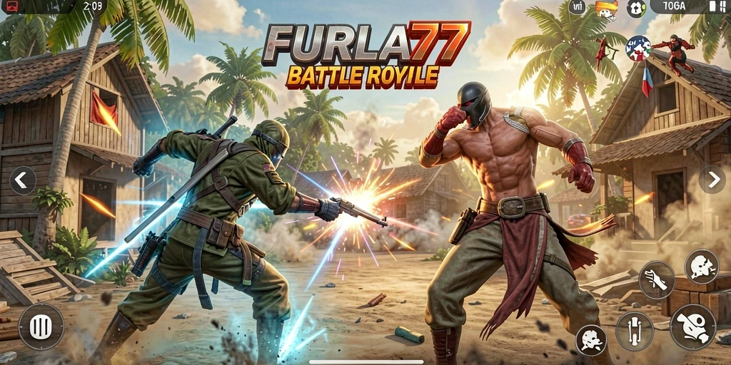 Gameplay seru di FURLA77 dengan pertempuran mendebarkan.