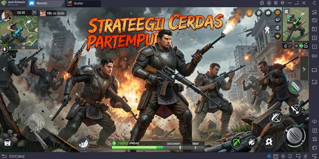 Tampilan gameplay HO3 dengan pertempuran strategi yang intens.