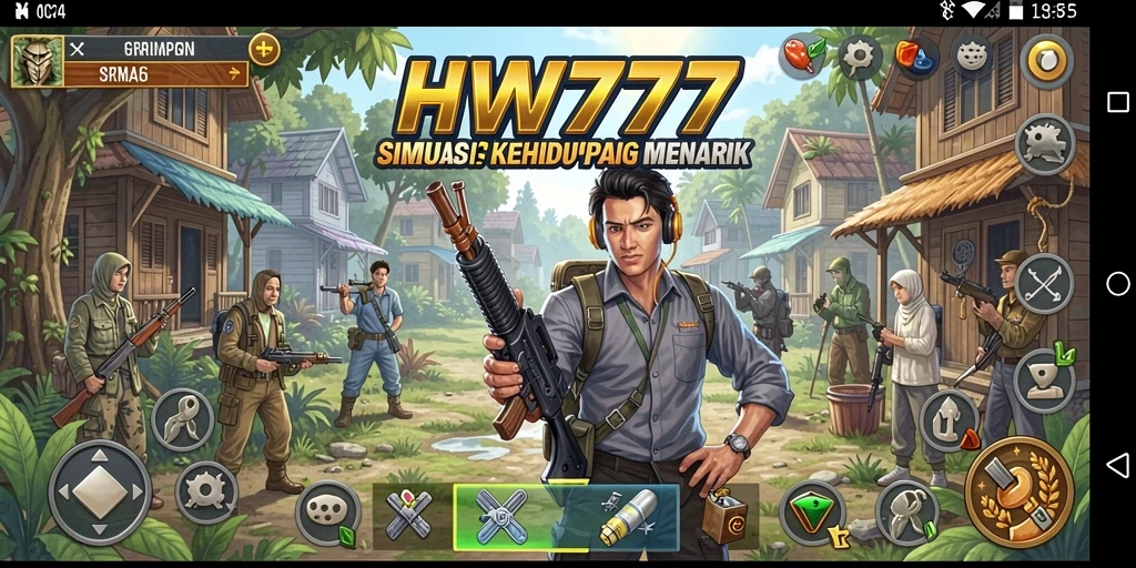 Gameplay HW777 yang menarik dengan grafis memukau.