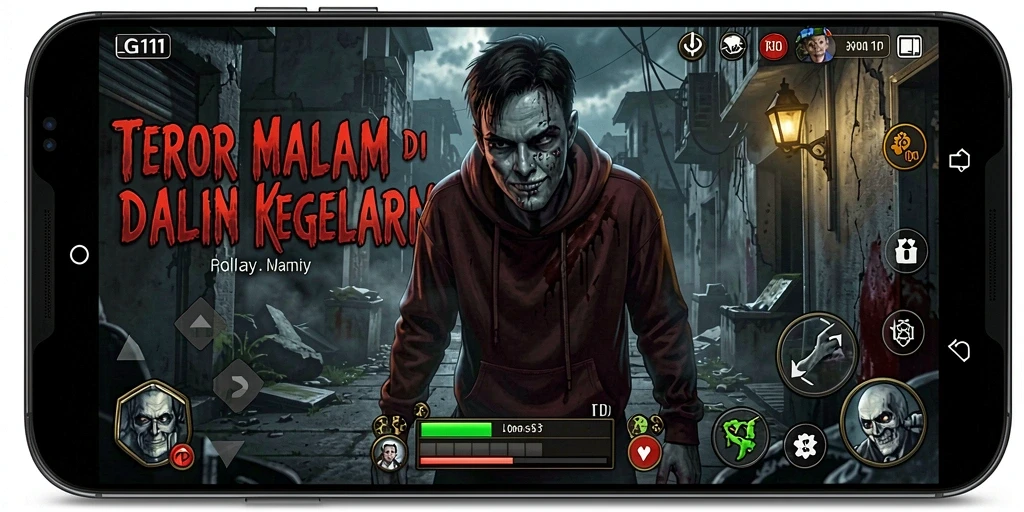 Tampilan gameplay LG111 yang menegangkan dan menyeramkan.