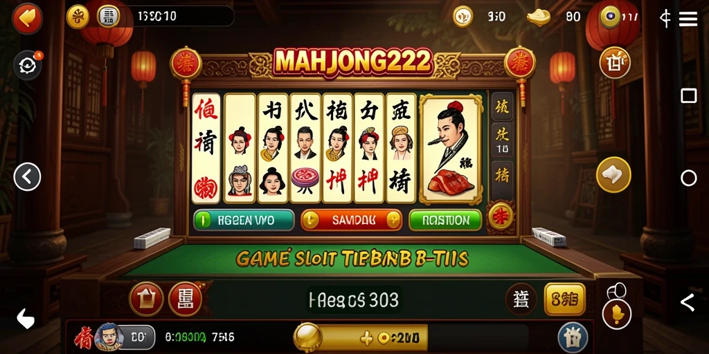 Tampilan menarik dari gameplay MAHJONG222 slot yang mendebarkan.