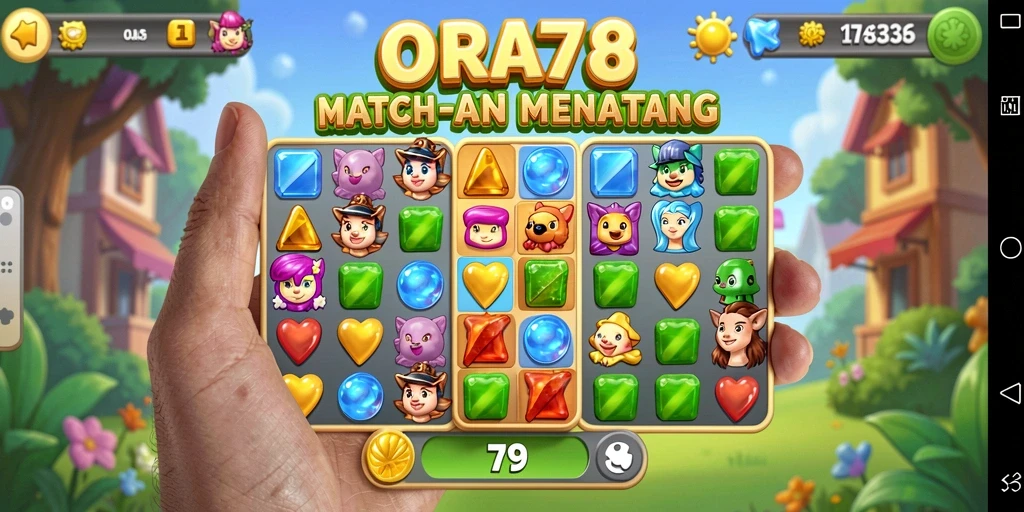 Gameplay menantang dengan objek warna-warni yang menarik.