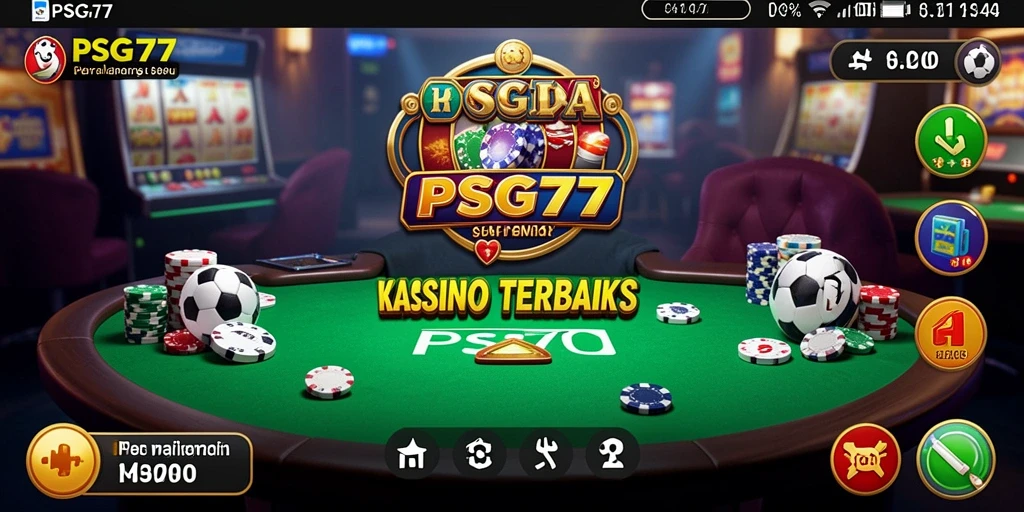 Tampilan gameplay seru dari PSG77 dengan berbagai pilihan permainan Kasino.