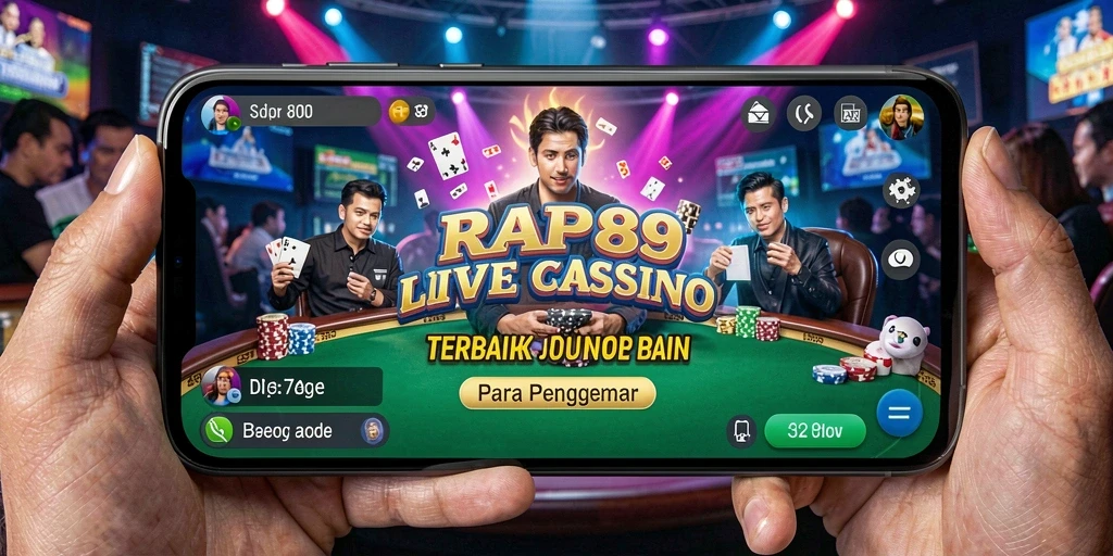 Tampilan gameplay seru di RAP89 dengan dealer langsung.