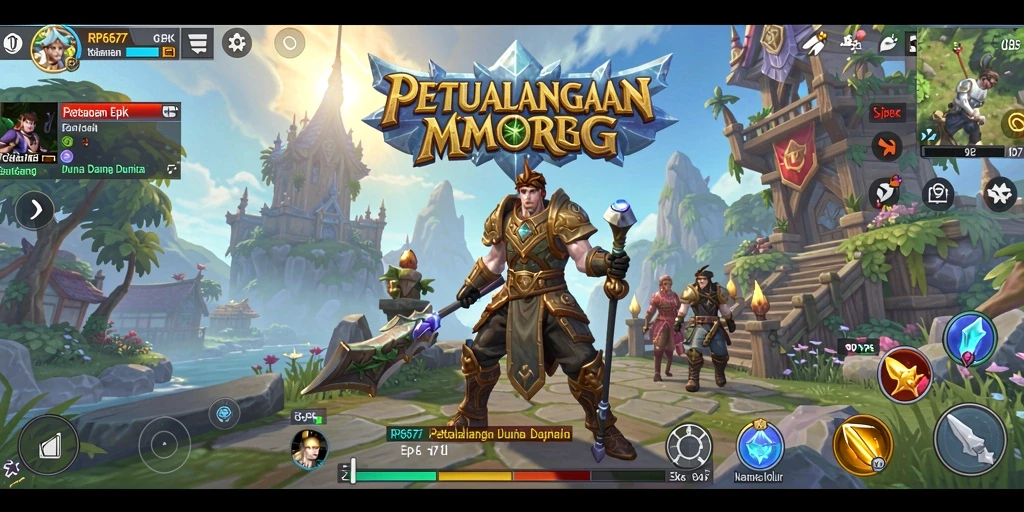 Tampilan epik gameplay RP6677 dalam pertempuran seru.