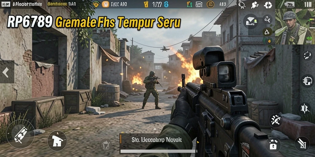 Tampilan gameplay seru dari RP6789 dengan aksi tembak-menembak intens.