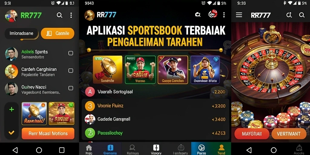 Tampilan gameplay Sportsbook yang menarik dari RR777.