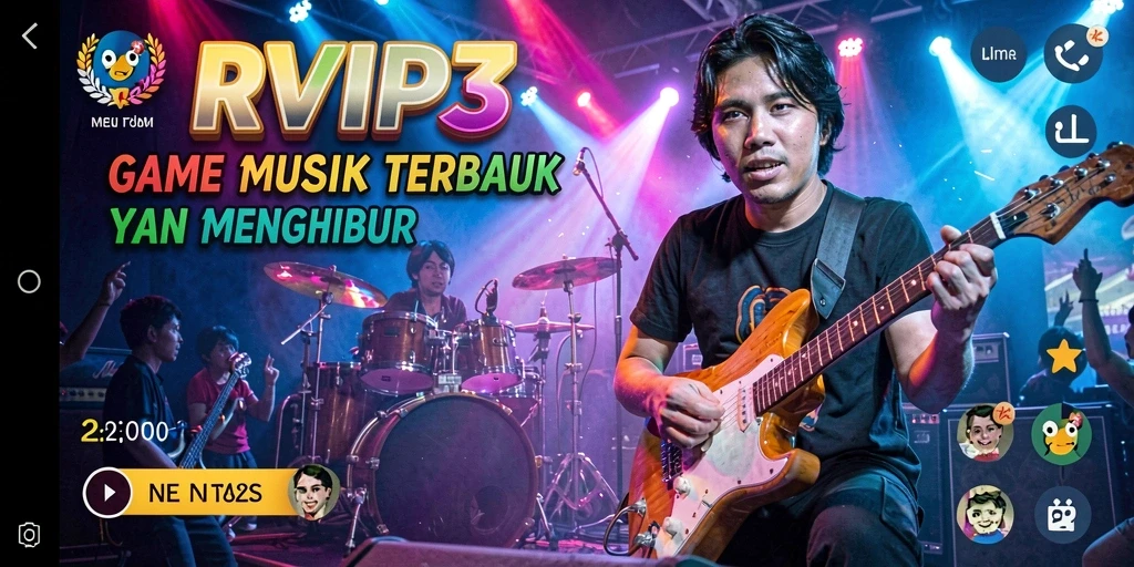 Tampilan gameplay RVIP3 yang penuh warna dan interaktif.