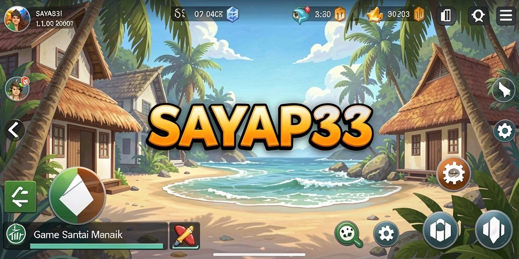 Tangkapan layar utama SAYAP33 menunjukkan gameplay yang menarik dan penuh warna.