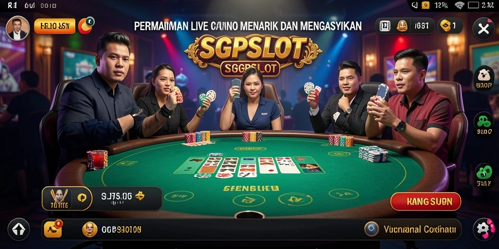 Tampilan gameplay SGPSLOT yang menarik di Live Casino.