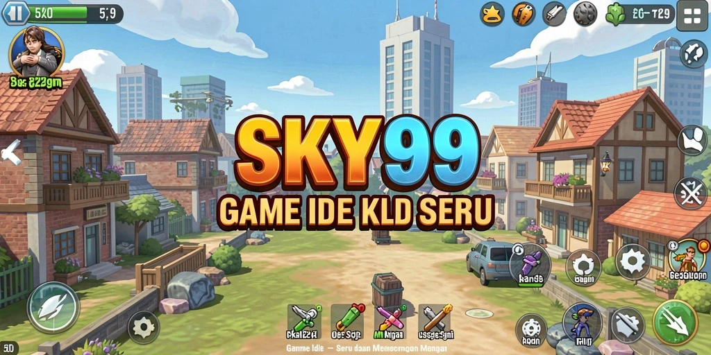 Tangkapan layar gameplay dari SKY99 menampilkan aksi Idle yang seru.