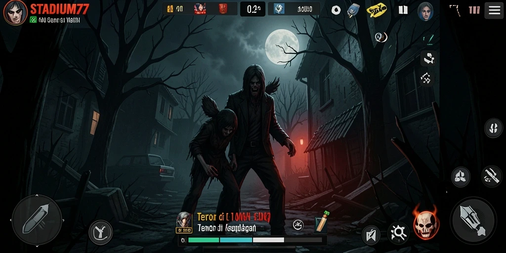 Gameplay STADIUM77 yang menegangkan dan menyeramkan di stadion angker.