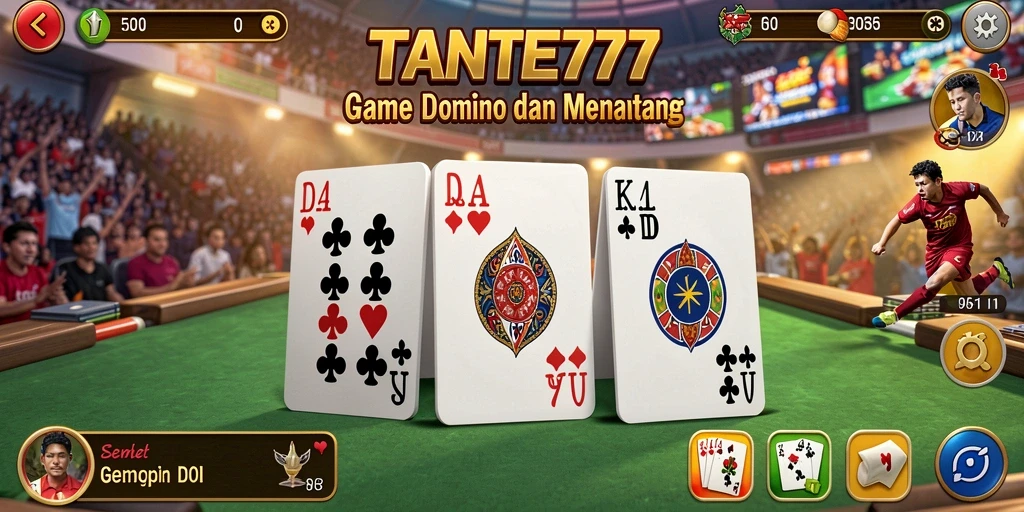 Gameplay seru TANTE777 dalam permainan Domino yang mengasyikkan.