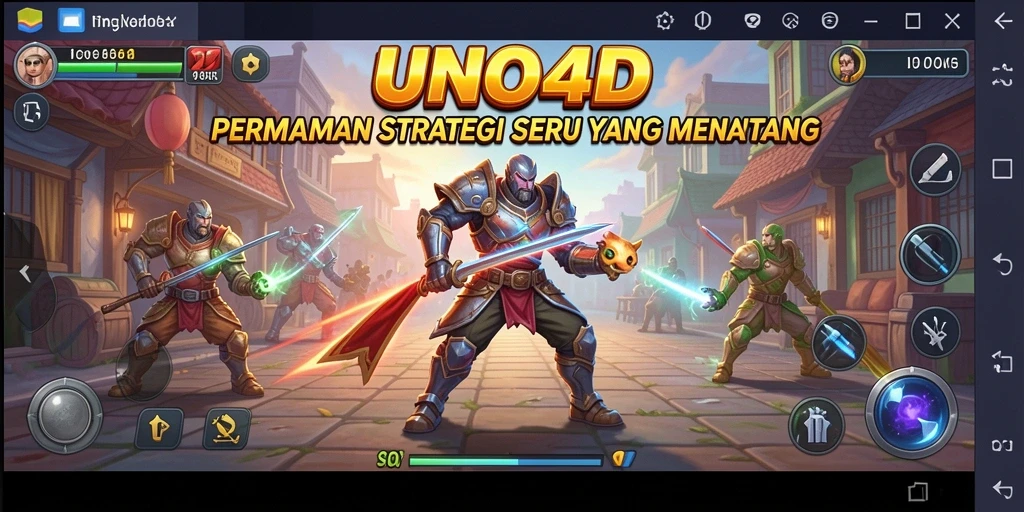 Tampilan gameplay UNO4D yang mendebarkan dan penuh strategi.