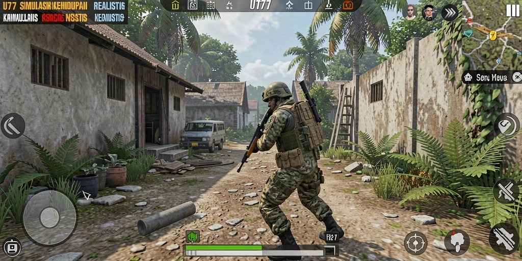 Tampilan gameplay UT77 yang imersif dan interaktif.