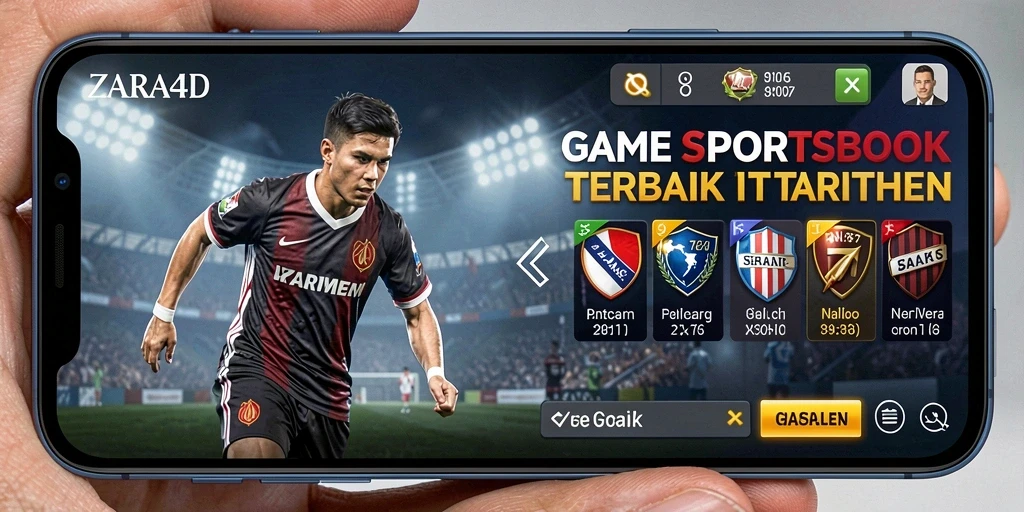 Screenshot ZARA4D menampilkan antarmuka taruhan olahraga yang menarik.